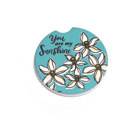 Car Coasters Flamingo Sunshine Set Of 2 - Picture 2 of 7